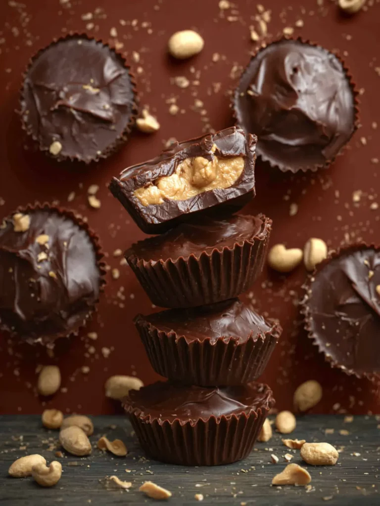 4 Ingredient Mini Peanut Butter Cups First Image