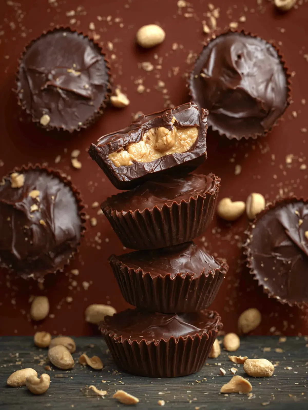 4 Ingredient Mini Peanut Butter Cups First Image