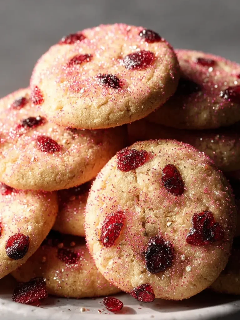 Sparkling Cranberry Sugar Cookies: A Festive Cookie That Truly Shines First Image