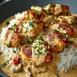 Comforting Creamy Smothered Chicken Rice Recipe First Image