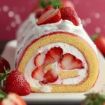 Irresistible Strawberries and Cream Swiss Roll Recipe First Image
