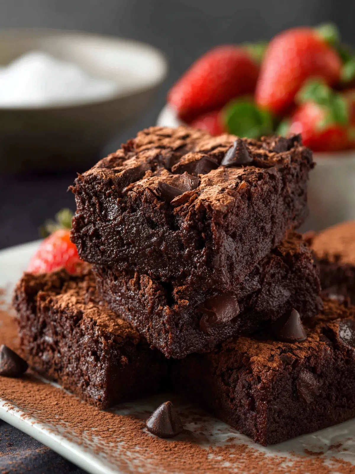 Cocoa Powder Brownies First Image