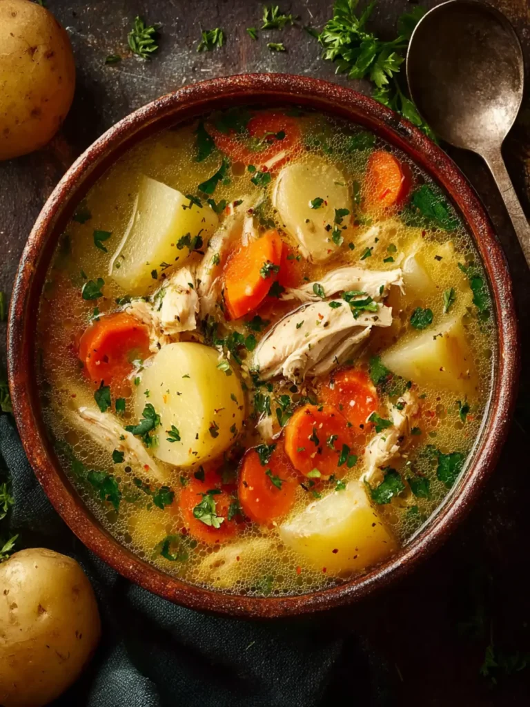 Comforting Chicken Soup with Potatoes First Image