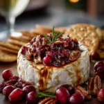 Easy Cranberry Pecan Baked Brie First Image