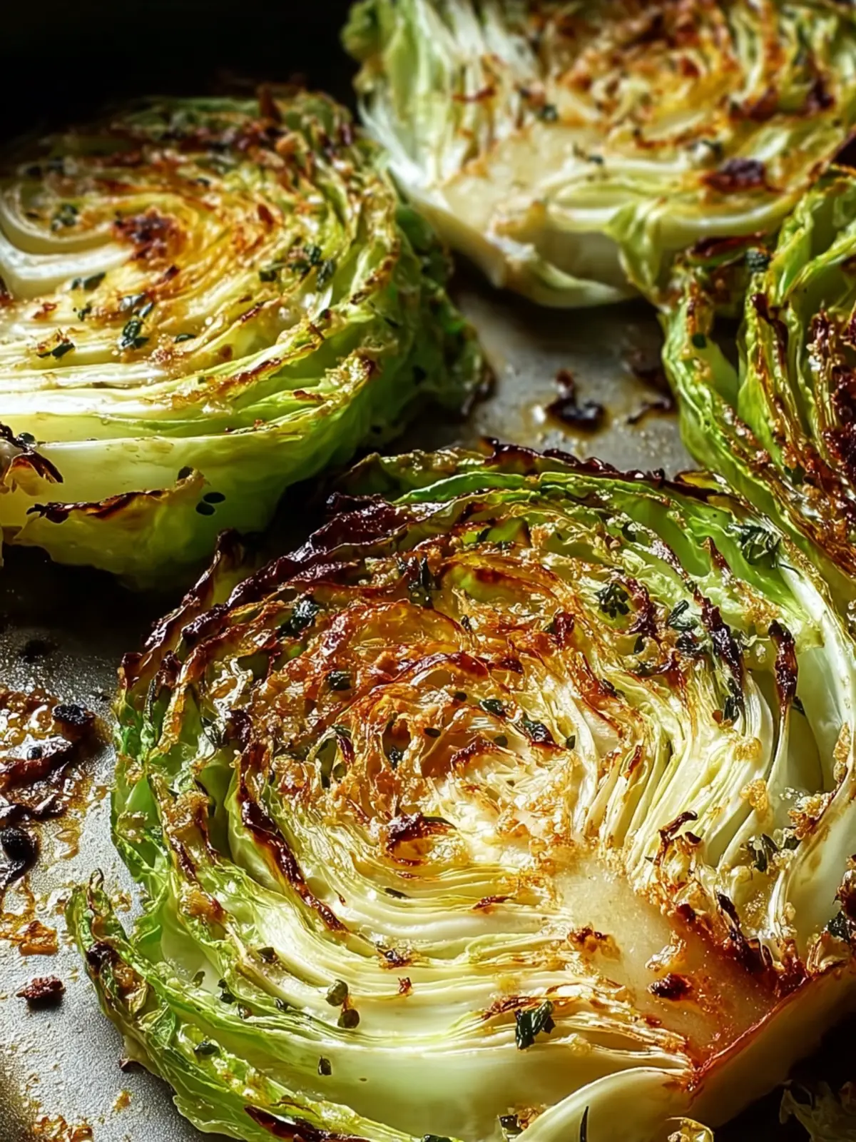 Garlic Butter Roasted Cabbage Steaks: Easy & Delicious First Image
