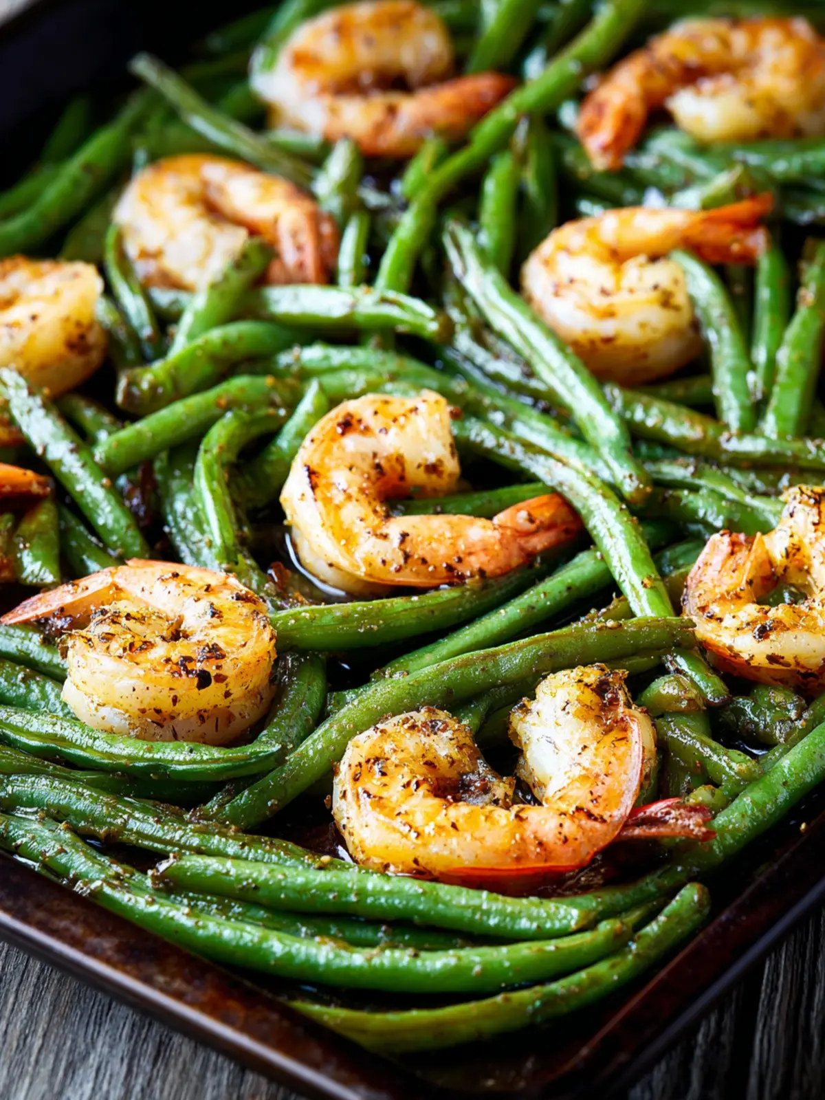 Green Beans and Shrimp (Sheet Pan Meal) First Image