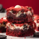 Red Velvet Cookie Bars First Image