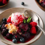 Slow Cooker Berry Cobbler First Image