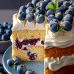 Blueberry Vanilla Cake First Image