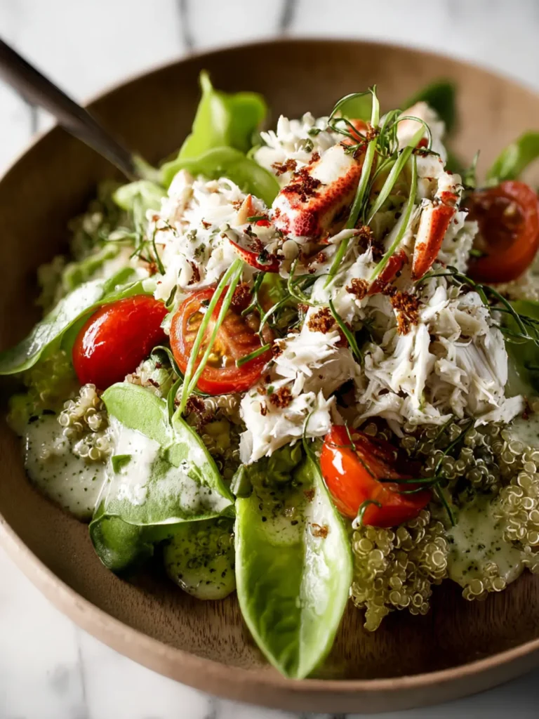 Crab Salad with Popped Quinoa and Tarragon Dressing First Image