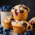 Greek Yogurt Blueberry Muffins First Image