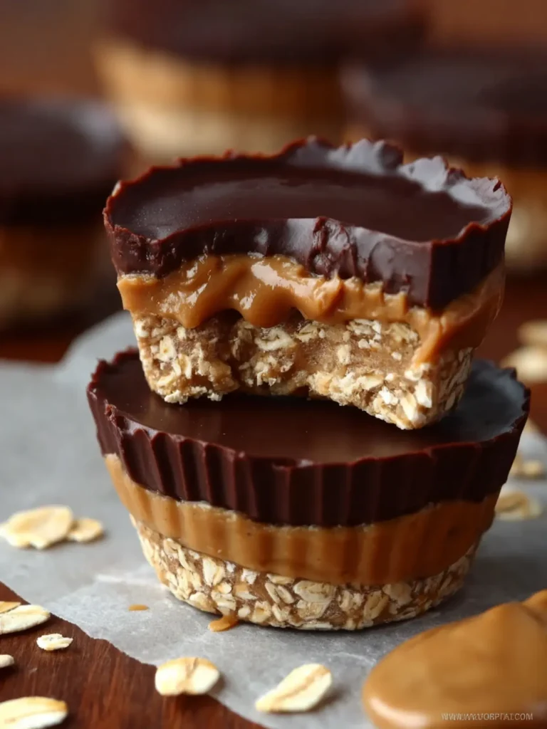 No Bake Peanut Butter Oat Cups First Image