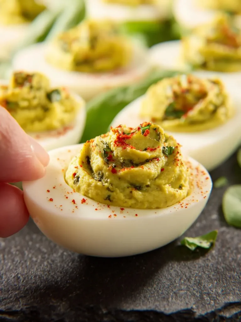 Pesto Deviled Eggs First Image