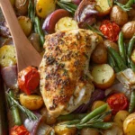 Sheet Pan Italian Chicken and Vegetables First Image