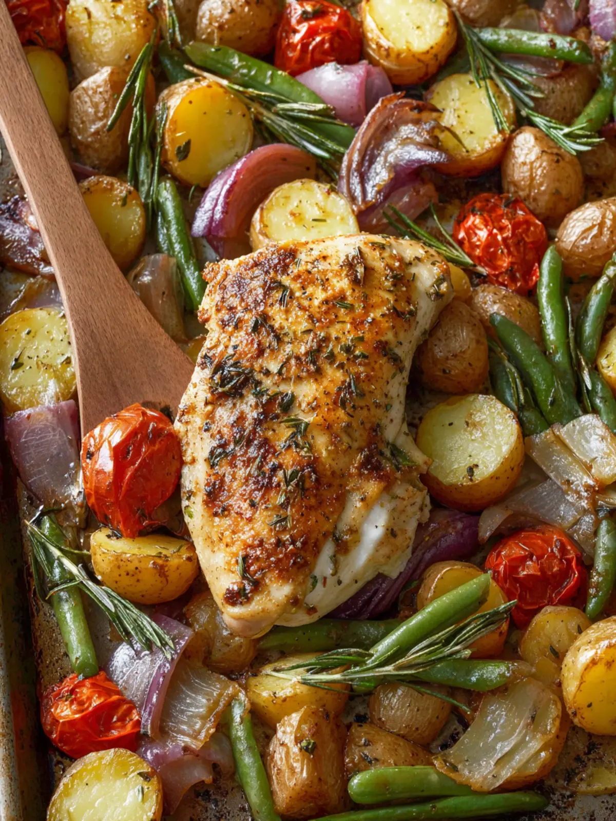 Sheet Pan Italian Chicken and Vegetables First Image
