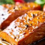 Maple Barbecue Glazed Salmon First Image