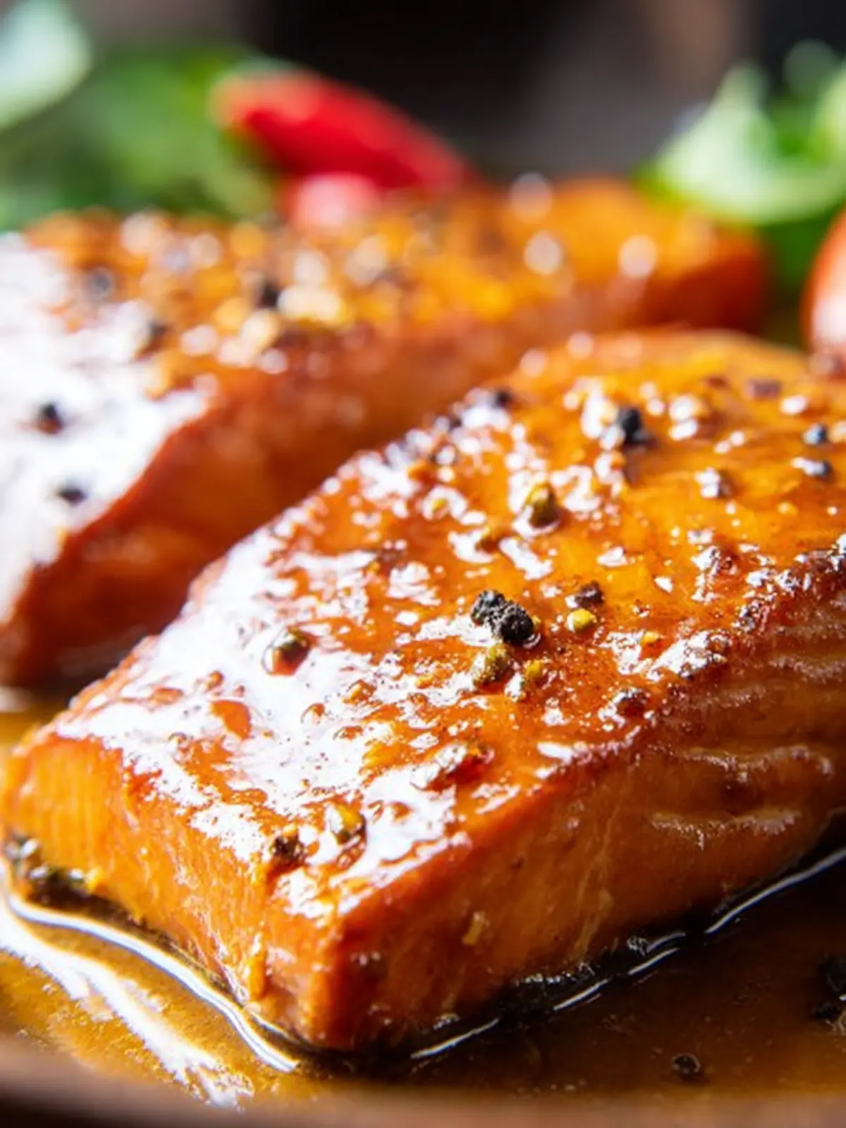 Maple Barbecue Glazed Salmon First Image