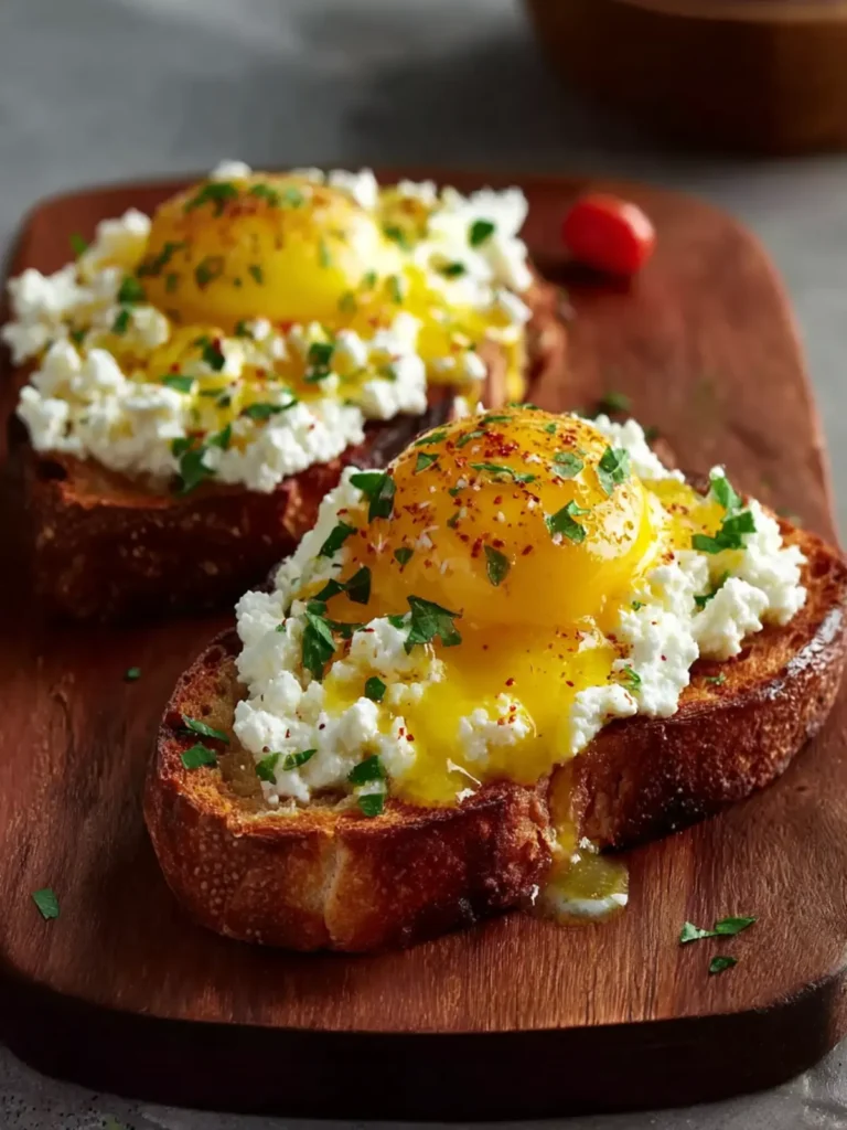 egg ricotta toast First Image