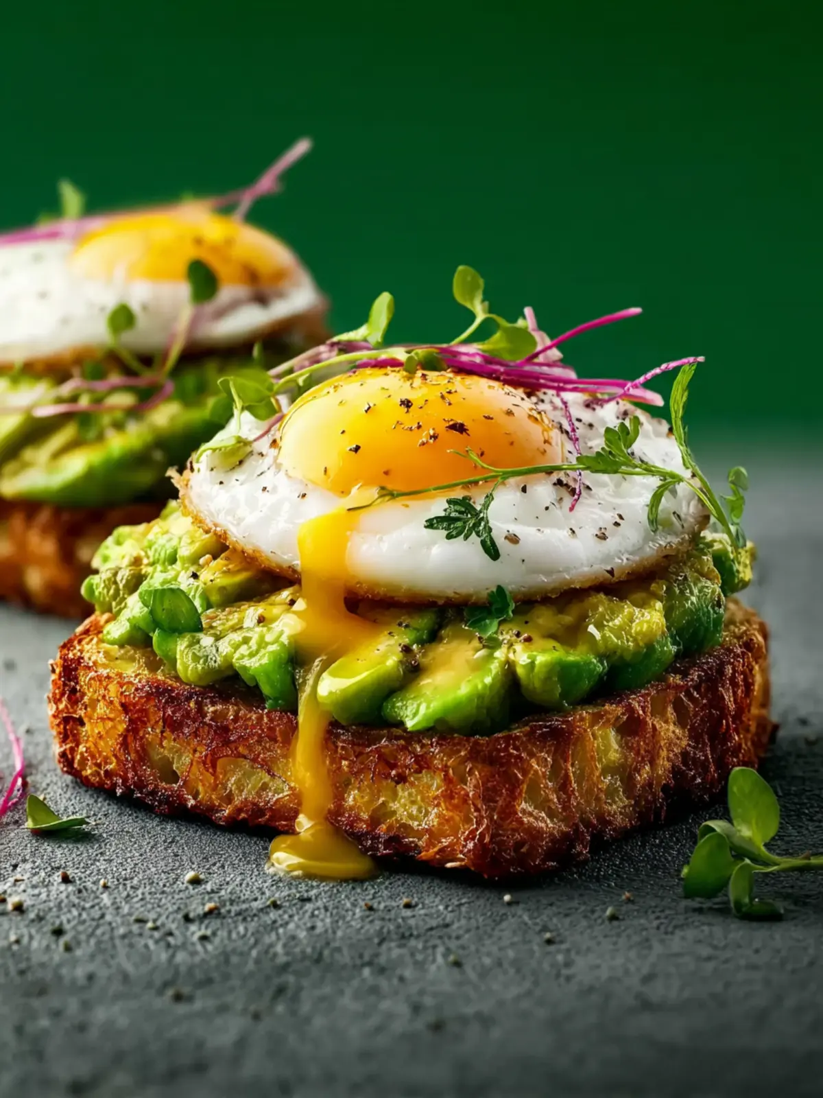 hash brown avocado toast First Image